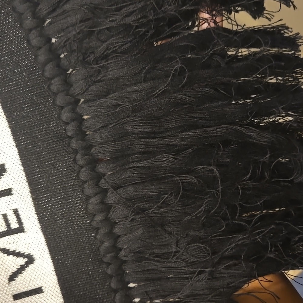 Givenchy Black and White Reversible Scarf - Picture 3 of 5